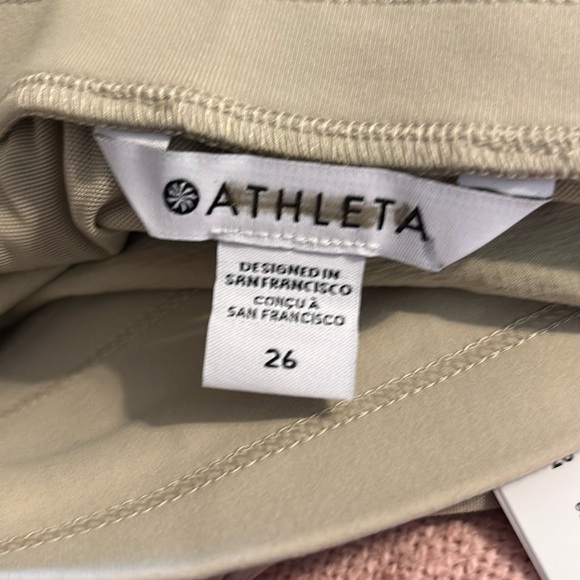 Size 26 3X ATHLETA Trekkie North‎ Jogger Pants Tan Ecru NEW - Picture 9 of 12